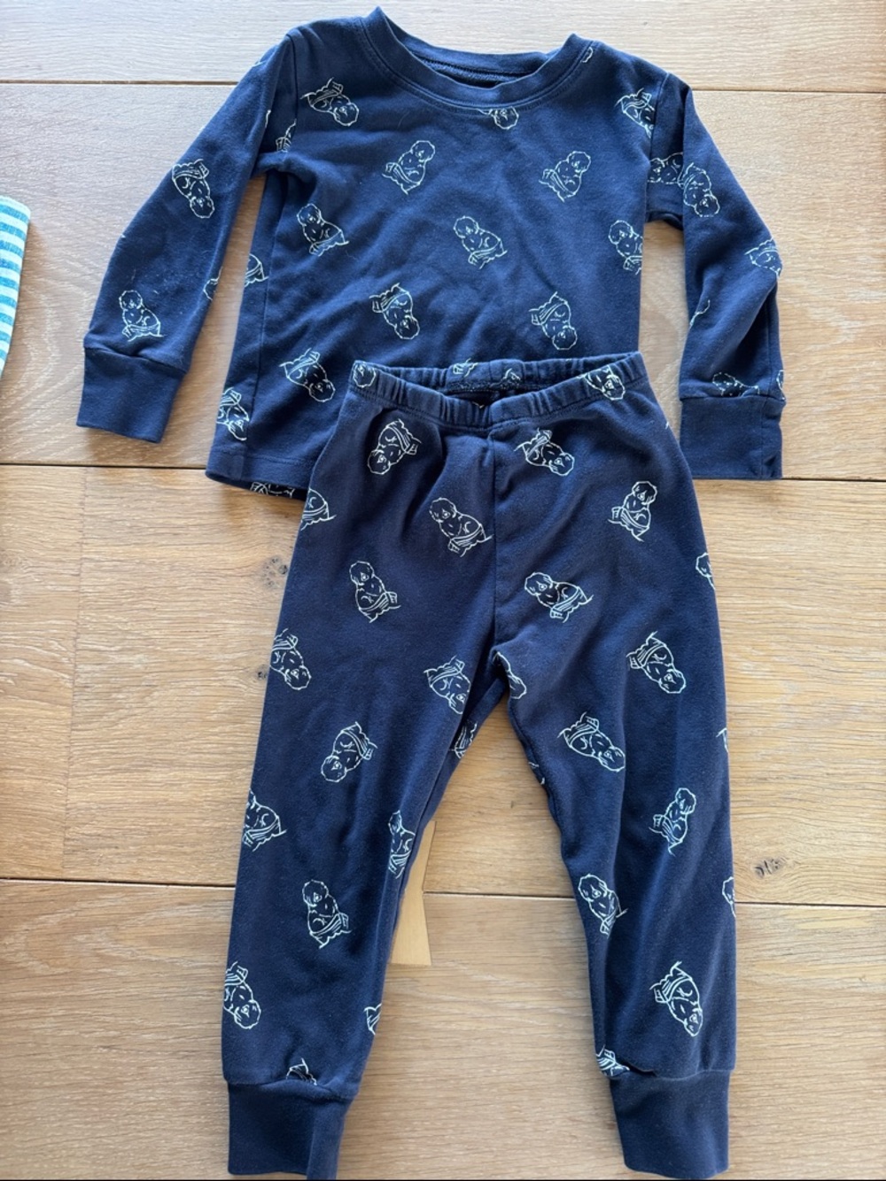Ethel + Row  Navy Blue Cotton Pajama Set - 2T